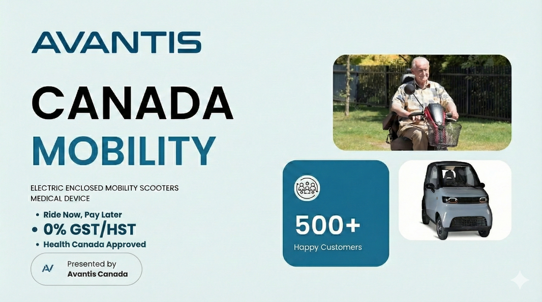 Avantis Canada Health Canada Approved  Mobility Scooters