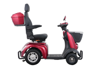 Close-up of the Avantis Traveller electronic disc brakes and 10-inch pneumatic tubeless tires.