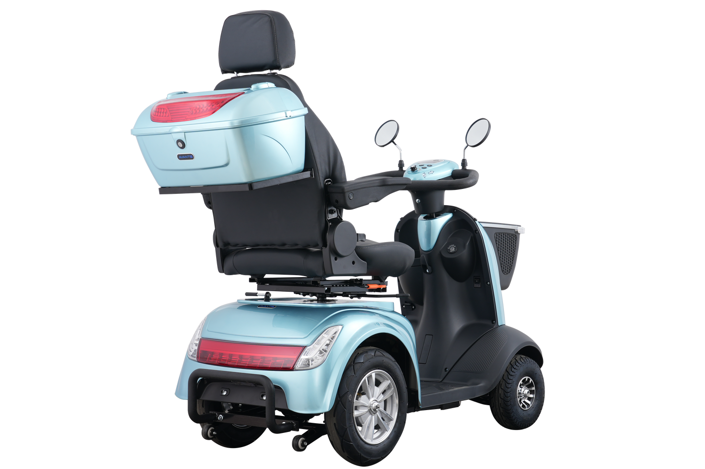 Headrest: Adjustable padded headrest on the Avantis Traveller for personalized neck support.