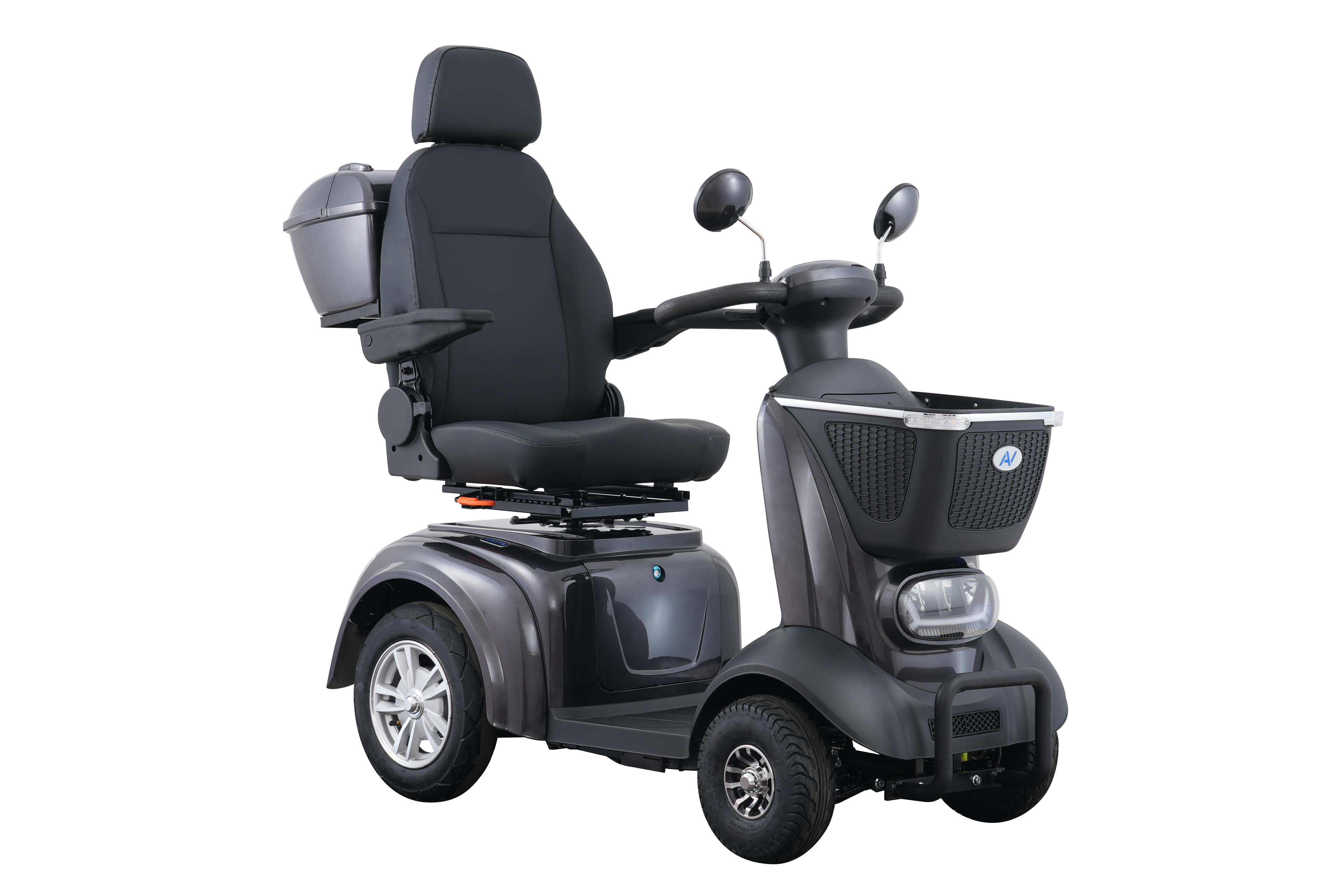 Side view of the adjustable captain's seat on the Avantis Traveller