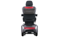 Rear view of the Avantis Traveller featuring a lockable storage box and bright red taillights.